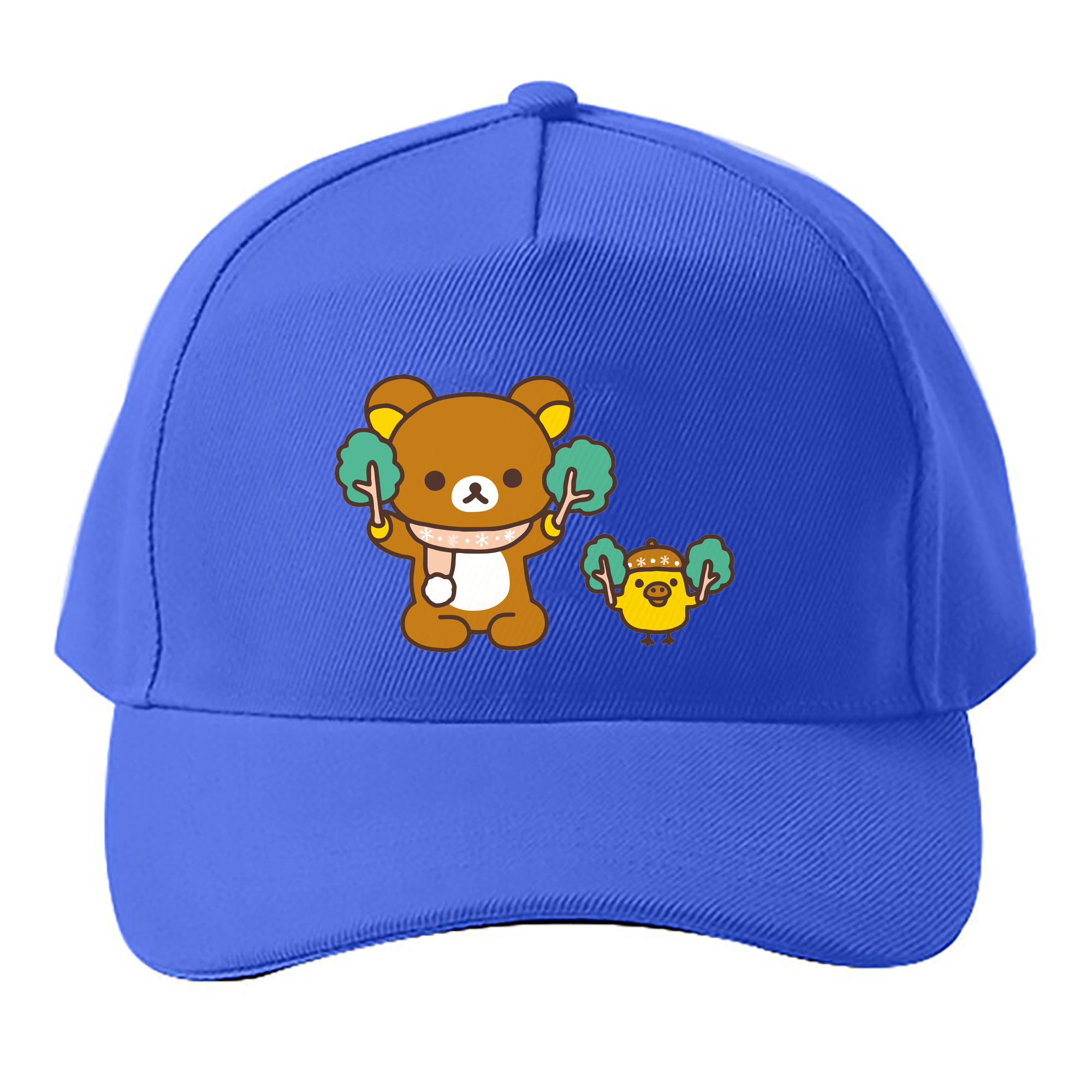 （画像用） リラックマ リラックマ キイロイトリ Rilakkuma Korilakkuma Kiiroitori ベースボールキャップ 綿100％ 男女兼用 帽子 スポーツ